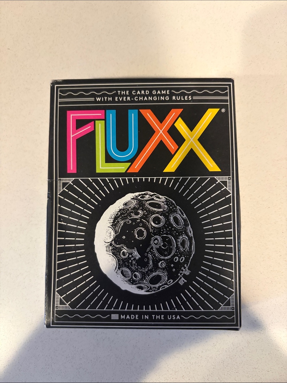 Lux Card Game — Black with Multicolor Logo